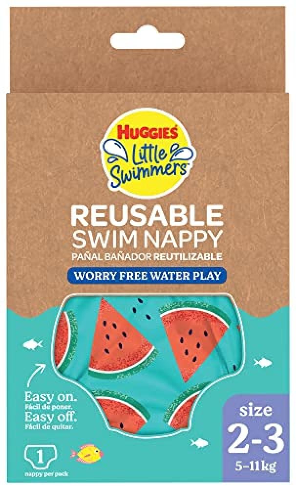 (TG. Taglia 2-3, 1 pannolino riutilizzabile) Huggies Little Swimmers, Taglia 2-3
