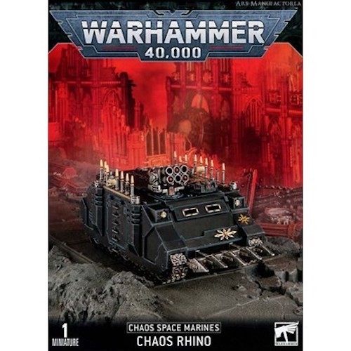 CHAOS RHINO warhammer 40k CHAOS SPACE MARINES games workshop CITADEL età 12+