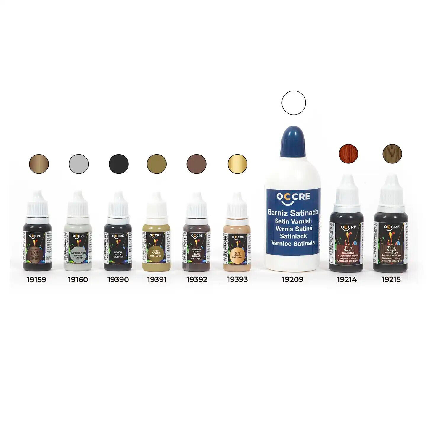 Occre Ref.  90556 - Pack Colori Acrilici Buccaneer - 8 x 20 ml + 1 x 100 ml