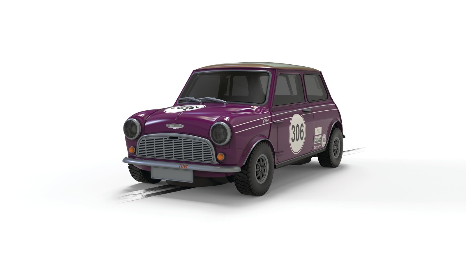 Scalextric C4545 Austin Mini Cooper S - Jo Polley Cars - Touring Cars for ages +