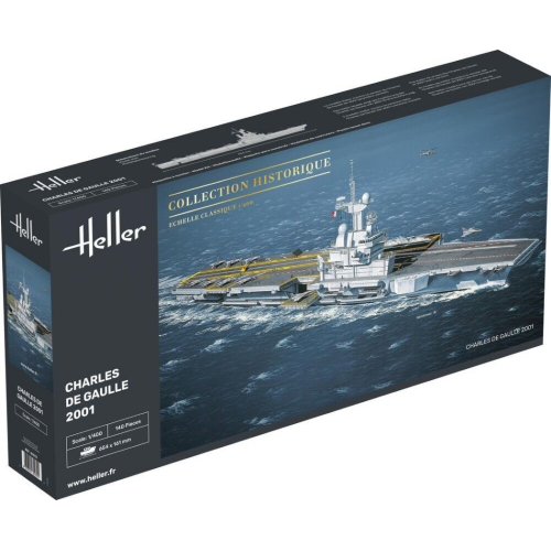 CHARLES DE GAULLE KIT 1:400 Heller Kit Navi Modellino