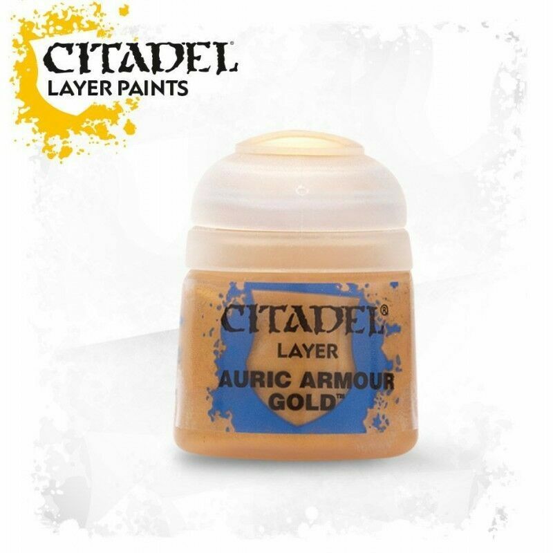 GAMES WORKSHOP 22-62 CITADEL COLORE LAYER AURIC ARMOUR GOLD 12ml