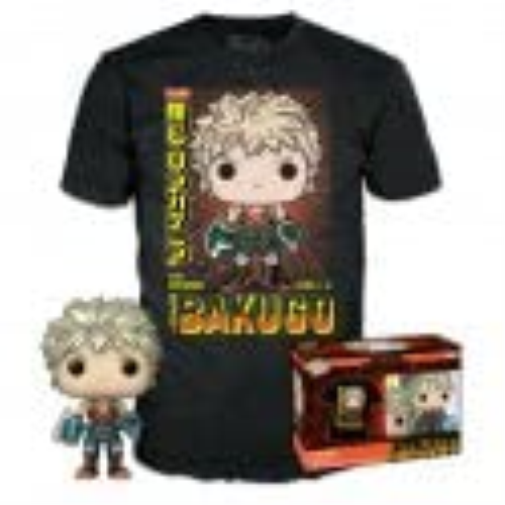 Funko Pop! & Tee (Adult): My Hero Academia - Katsuki Bakugo (Metallic) (Special