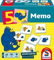 Schmidt Die Maus Elefanten-Memo 50. Geburtstag 40664
