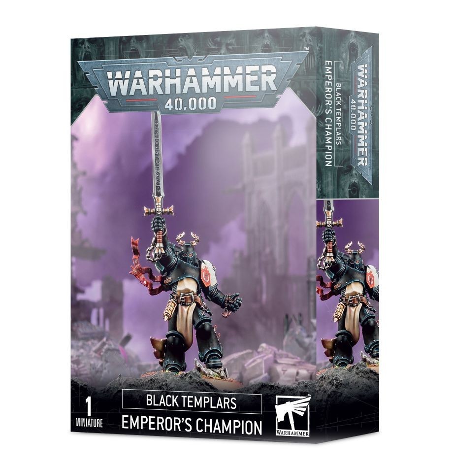 CAMPIONE DELL'IMPERATORE Black Templars miniatura Warhammer 40000
