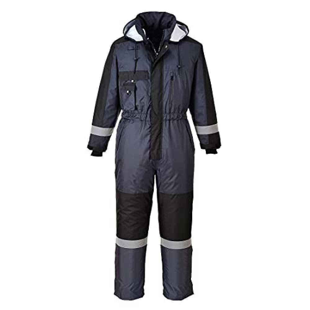 (TG. M) Portwest S585NARM Tuta Intera Invernale Alta Visibilit , Blu Navy, M - N