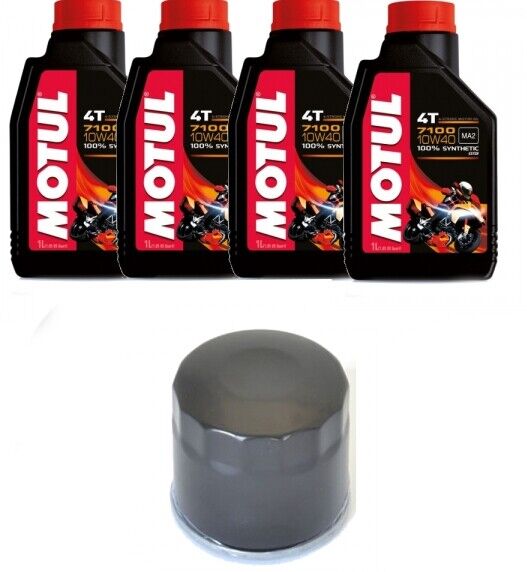 4 Litri Olio Motul 7100 10W 40 Filtro HF153 Per Bimota Tesi 1D 851 1990 1991
