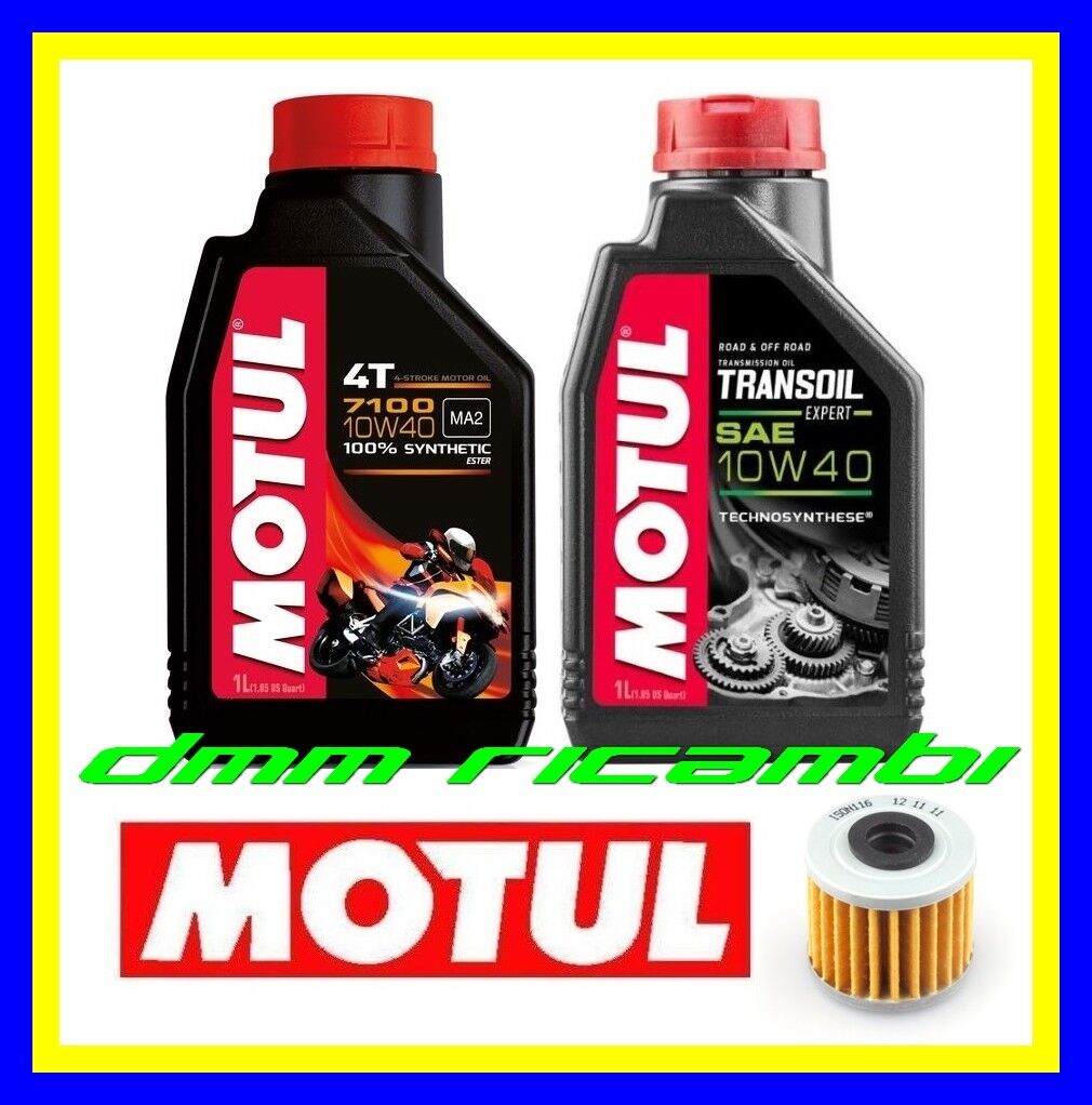 Kit Tagliando HONDA CRF 250 R X 11 + Filtro Olio MOTUL 7100 TRANSOIL 10W40 2011