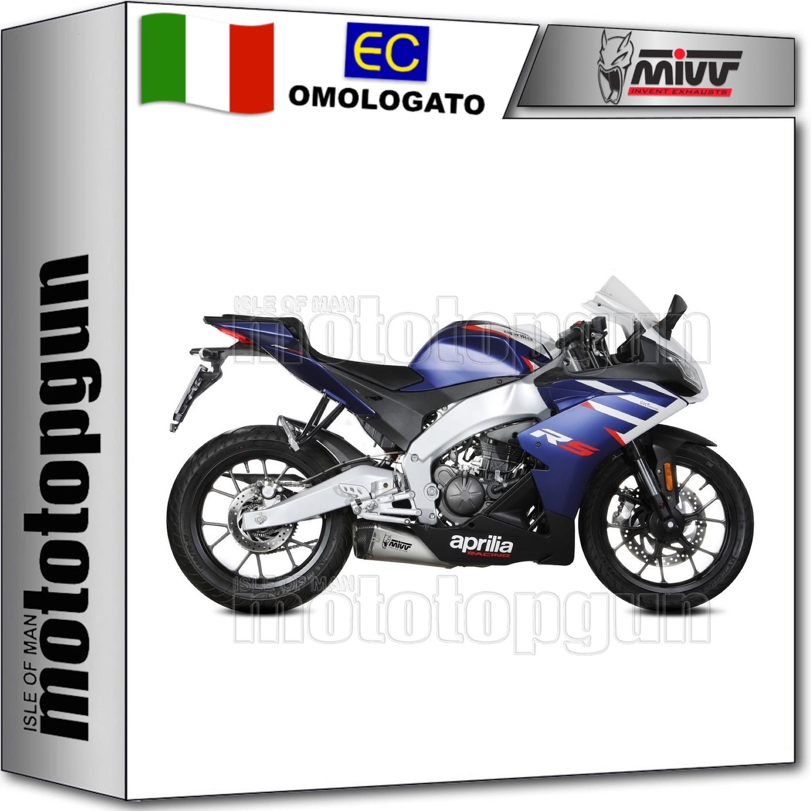 terminale completo hom open delta race inox mivv per aprilia rs 125 2021 21