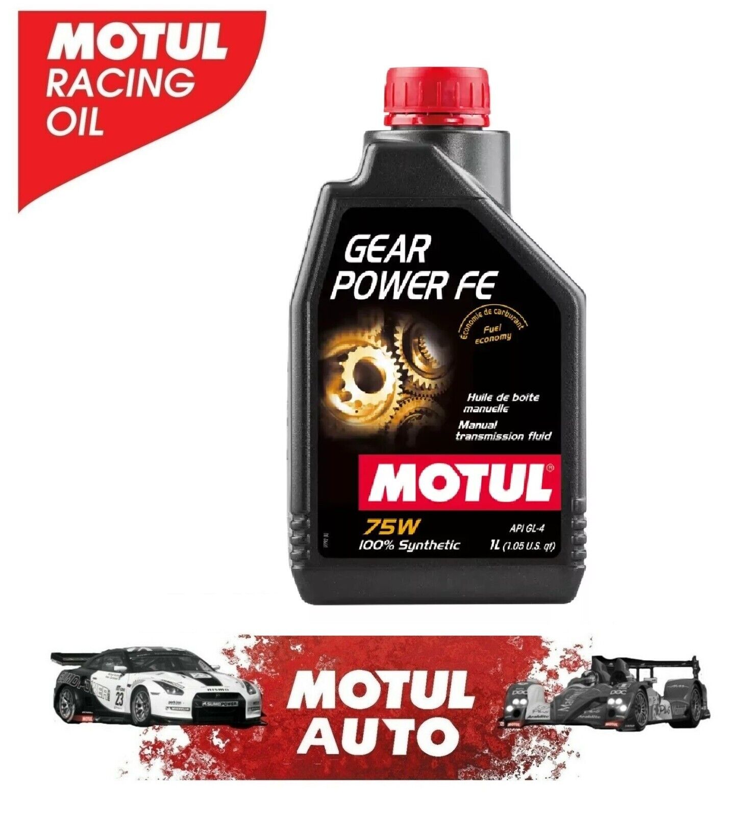 OLIO CAMBIO MOTUL GEAR POWER FE SAE 75W API GL4 1 LITRO NO TUTELA GEARFORCE