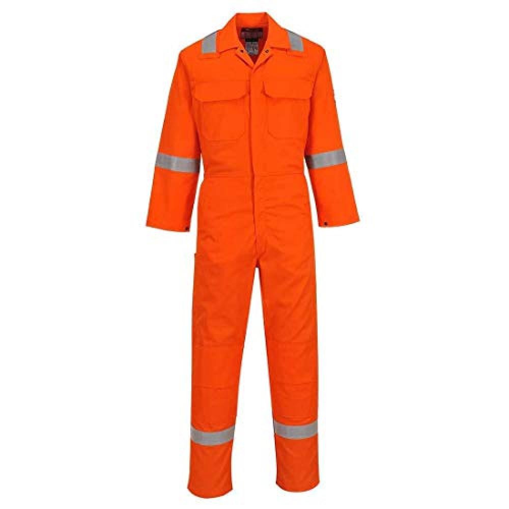 (TG. M) Portwest BIZ5 Tuta Intera Iona Bizweld, Taglia M, Arancione - NUOVO