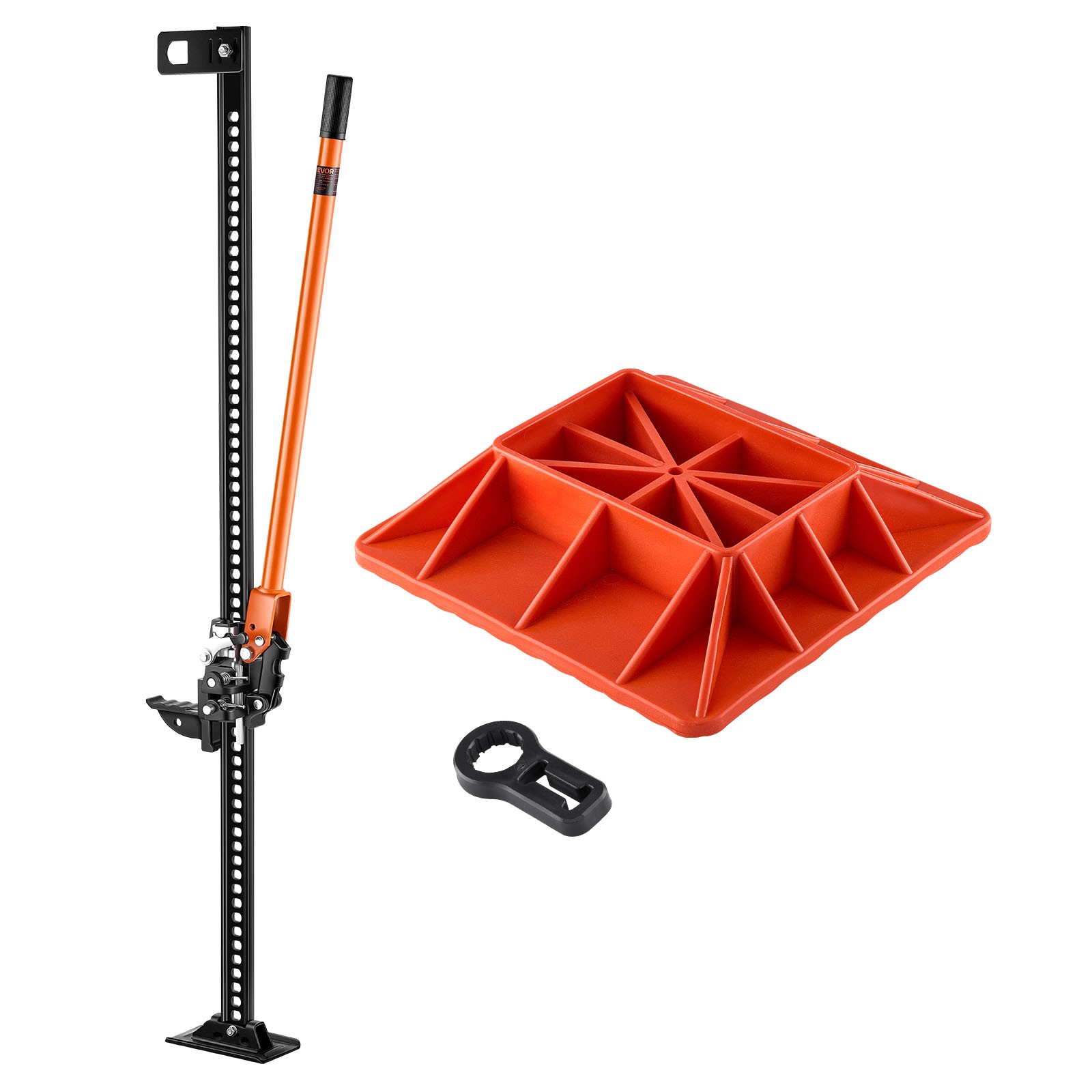 VEVOR Fattoria Cric con Base 3,18 T Cric Sollevamento Trattore 130,1-1380 mm