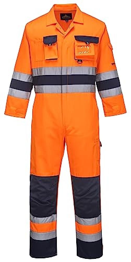(TG. M) Portwest TX55 Tuta Intera Nantes Alta Visibilit , Arancione/Navy, M - NU