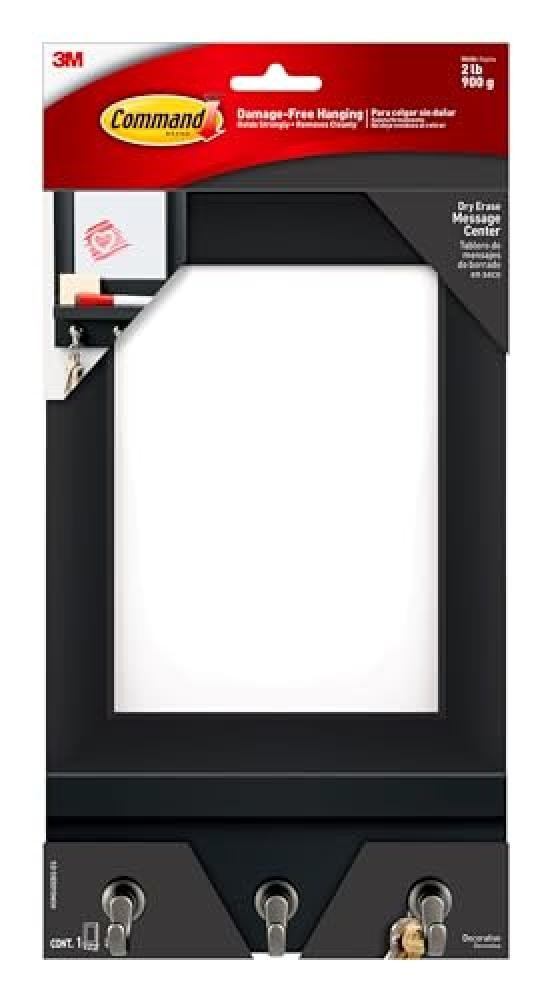 (TG. 6.8 in. x 11.2 in.) Command Dry Erase Message Center, Slate, 1-message Cent