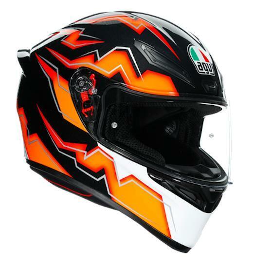 Casco Integrale AGV K1 Multi Kripton Nero Arancio Fluo Taglia S