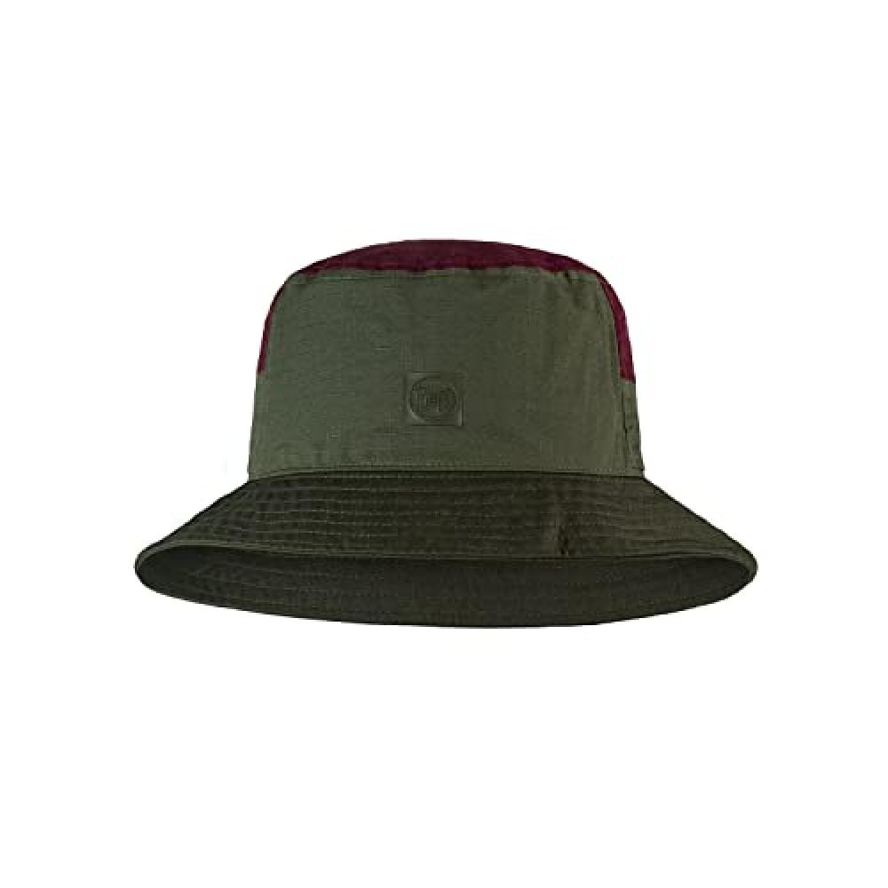 (TG. L-XL) Buff Sun Bucket Hat Hak Khaki Unisex L/XL - NUOVO
