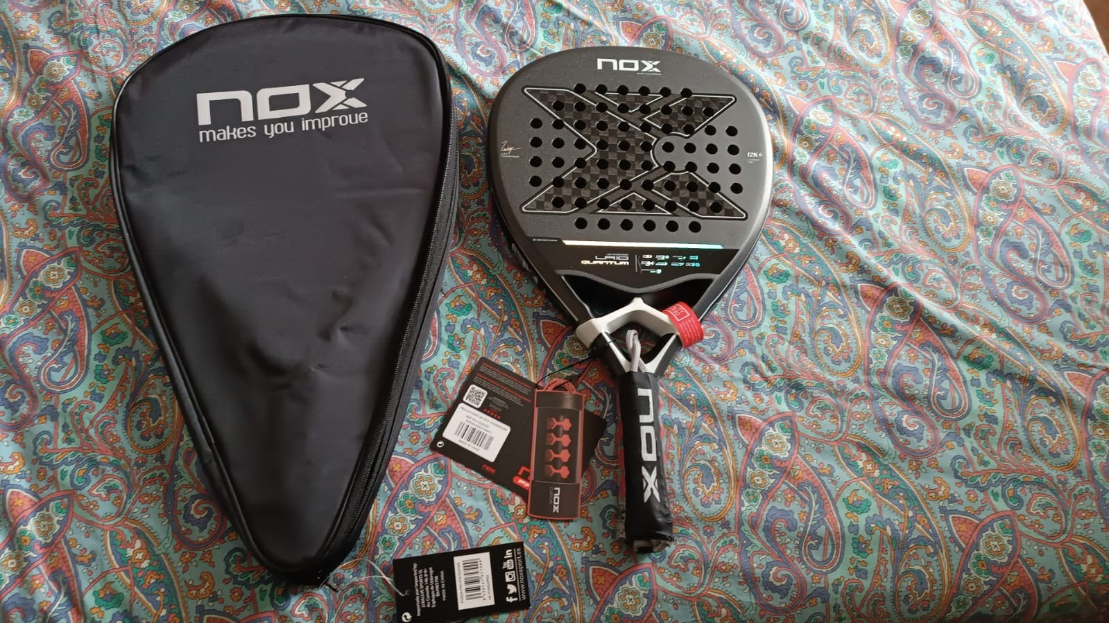 Racchetta padel Nox Leo Augsburger LA10 Quantum 12K 2025