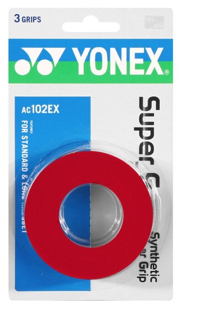 Ac 102Ex Super Grap Overgrip Rosso 3Pz AC102EX R