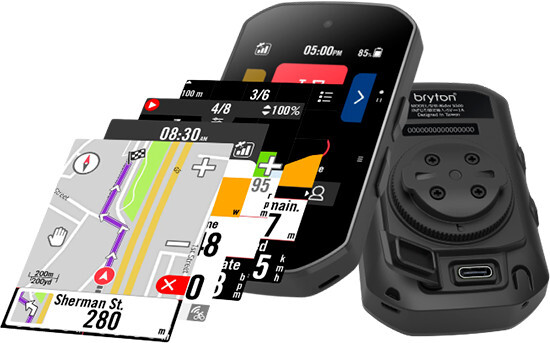 Bryton Rider S500T GPS Ciclocomputer Sensori di Cadenza / Velocità / Cardio staf