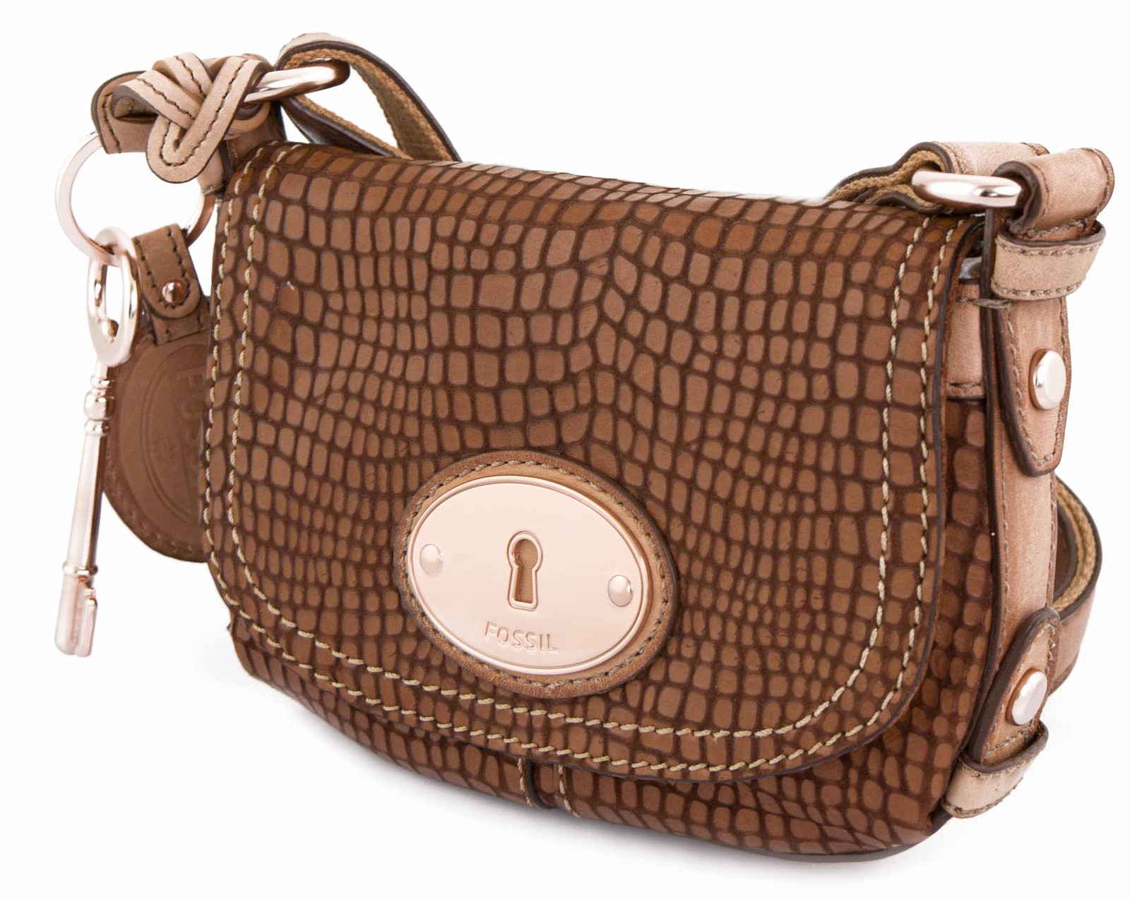 Borsa a tracolla tela da donna fossile