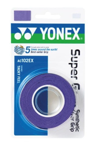 Yonex Ac 102Ex Super Grap Overgrip Viola 3Pz AC102EX PUR