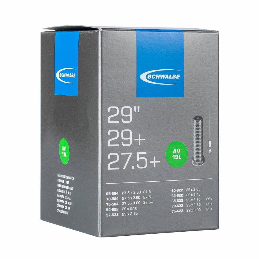 Camera d'aria bici 27.5-29 x 2.30-3.00 schwalbe valvola standard tutto alluminio