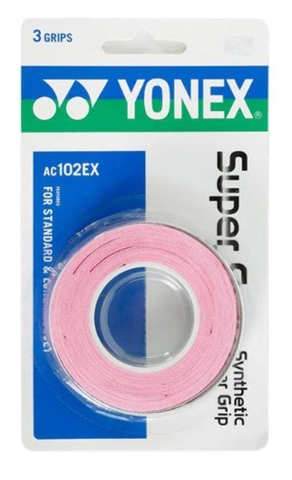 Yonex Ac102Ex Super Grap Overgrip French Pink 3Pz AC102EX PINK