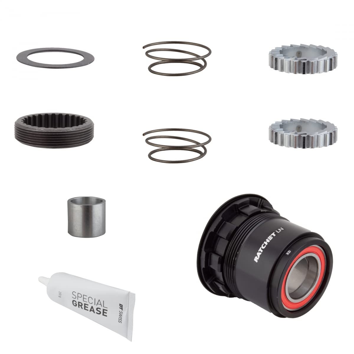 DT Swiss Ratchet LN conversion kit for 3-Pawl hubs, MTB, 18-tooth, SRAM XD Alumi