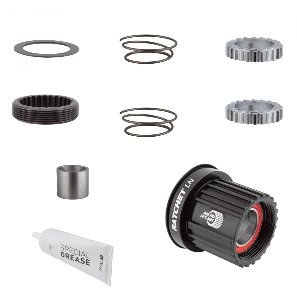DT Swiss Ratchet LN conversion kit for 3-Pawl hubs, MTB, 18-tooth, MICRO SPLINE