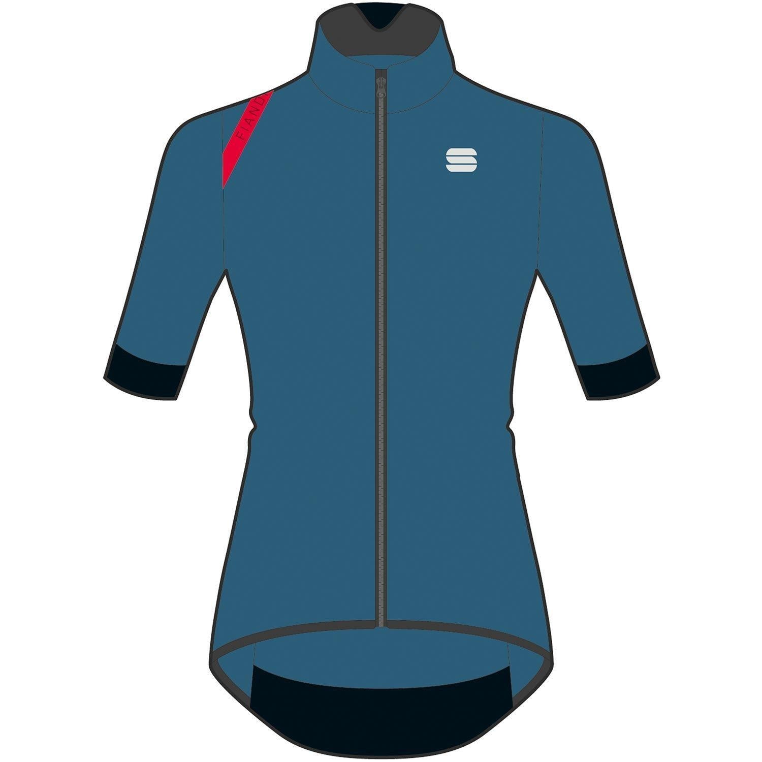 Sportful Fiandre Light NoRain Women's Short Sleeve Jacket L Blue Sea