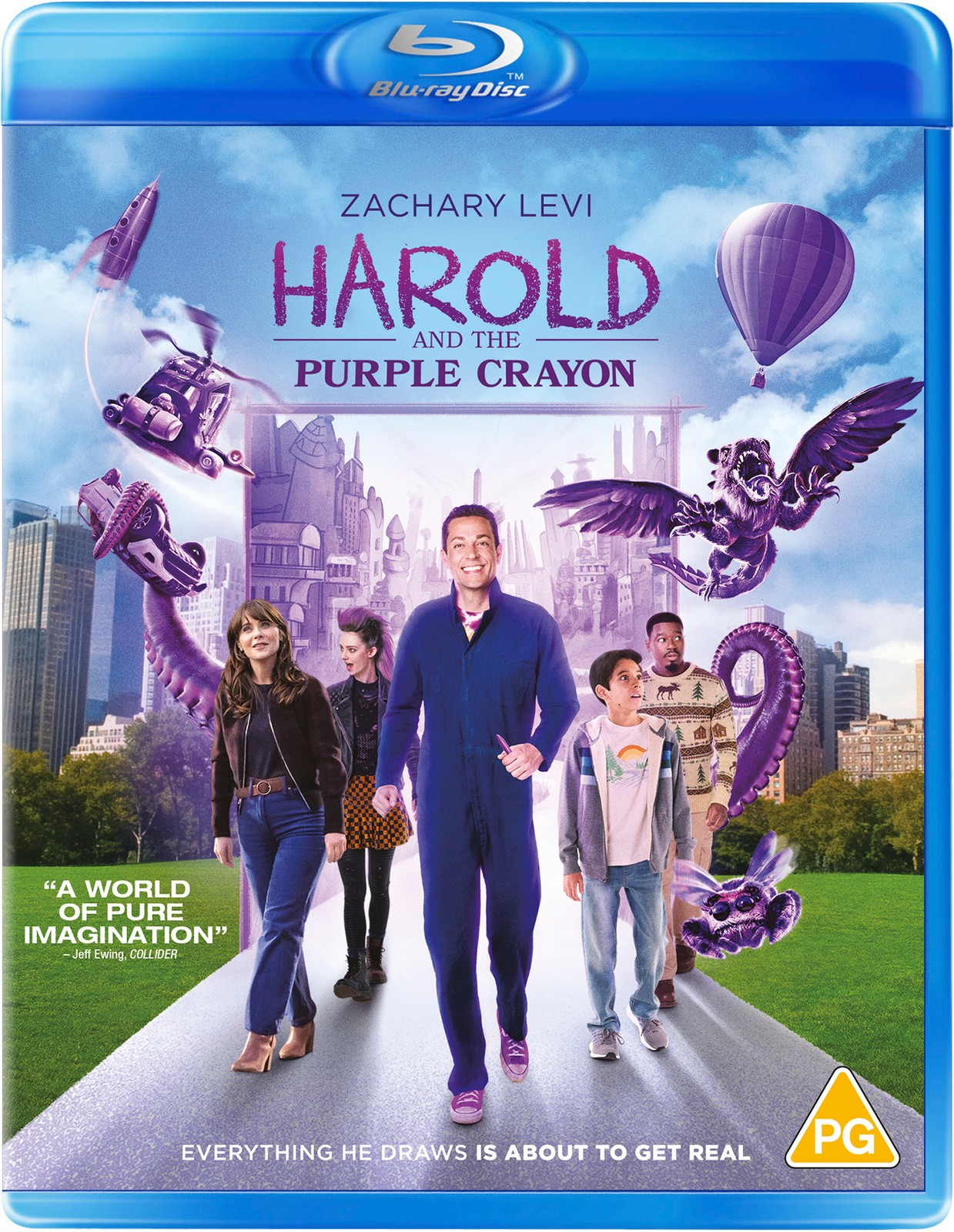 Harold and the Purple Crayon (Blu-ray) Zachary Levi Zooey Deschanel Pete Gardner