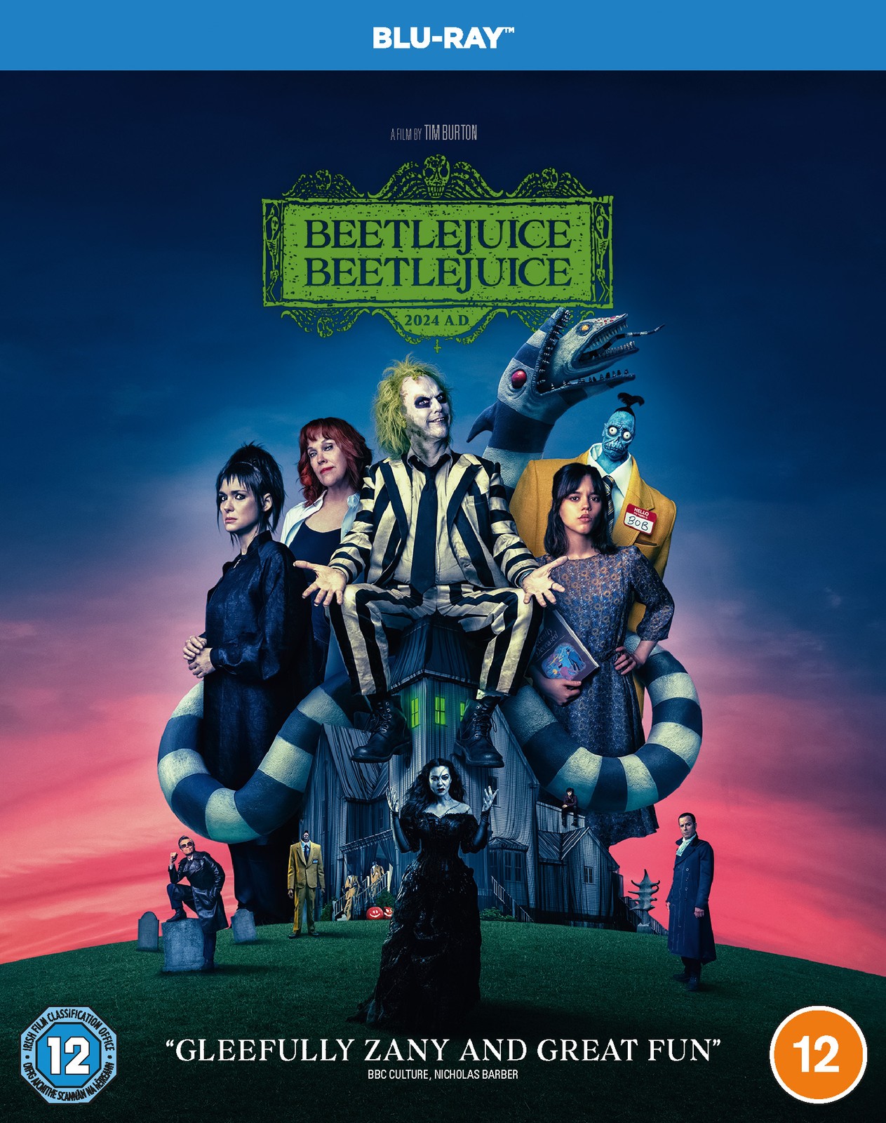 Beetlejuice Beetlejuice (Blu-ray) Winona Ryder Jenna Ortega Willem Dafoe