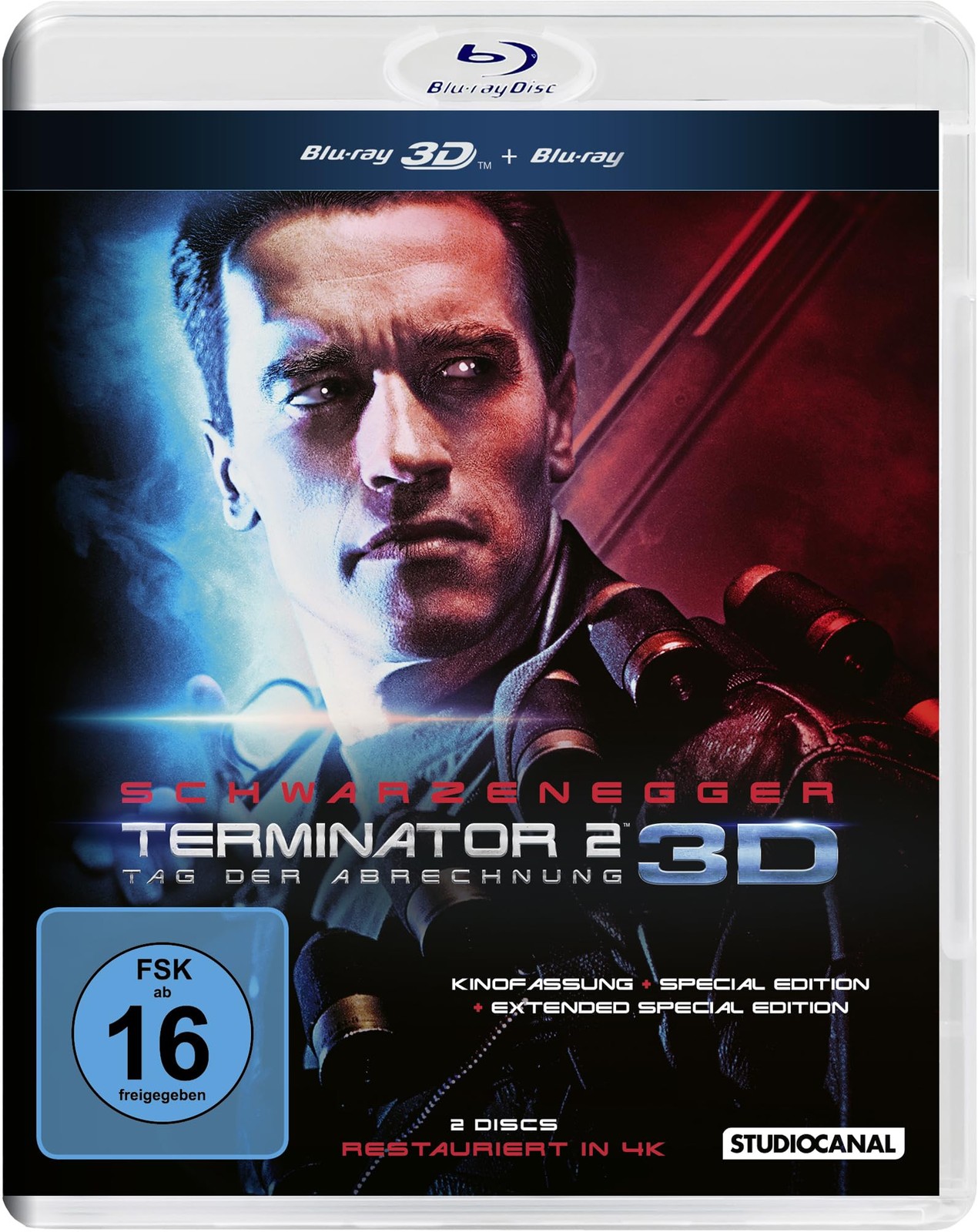 Terminator 2 - 3D+Blu-ray (2024) (Blu-ray) Schwarzenegger Arnold Hamilton Linda