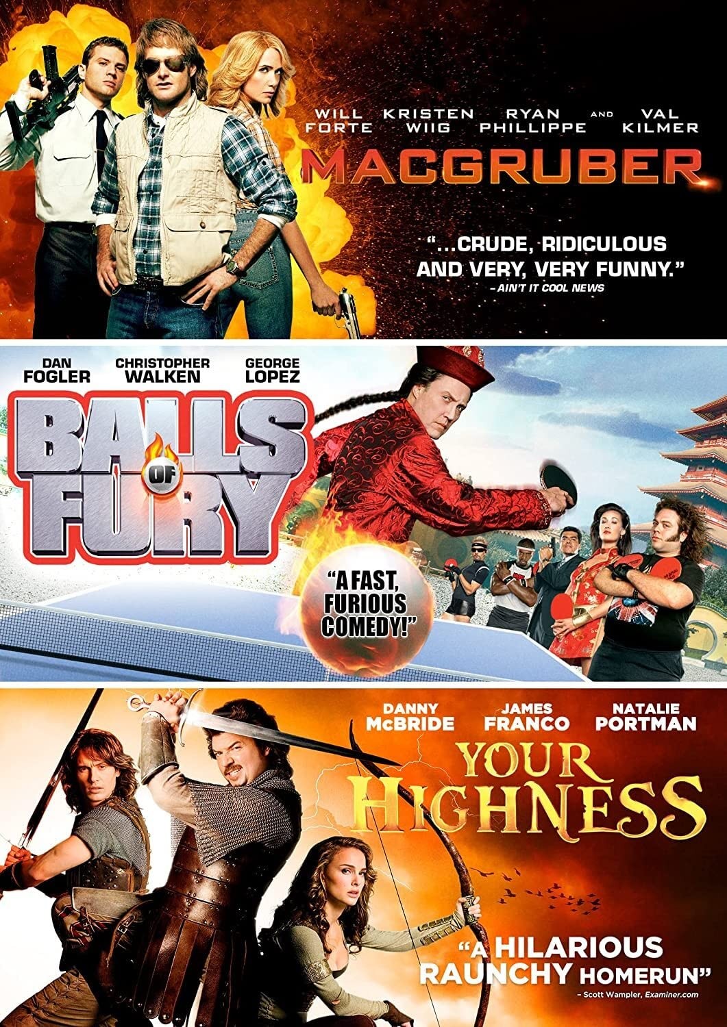 MacGruber - Your Highness - Balls of Fury (DVD) Will Forte Kristen Wiig