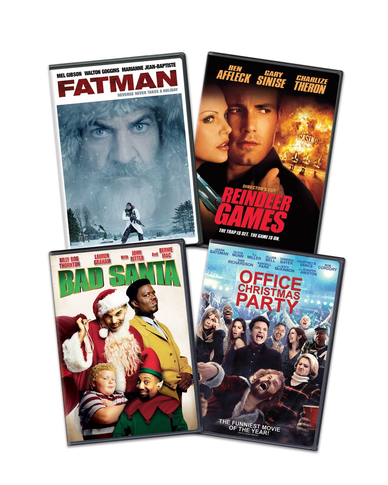 Edgy Holiday 4-Movie Bundle (DVD) Clarence Williams III Jennifer Aniston