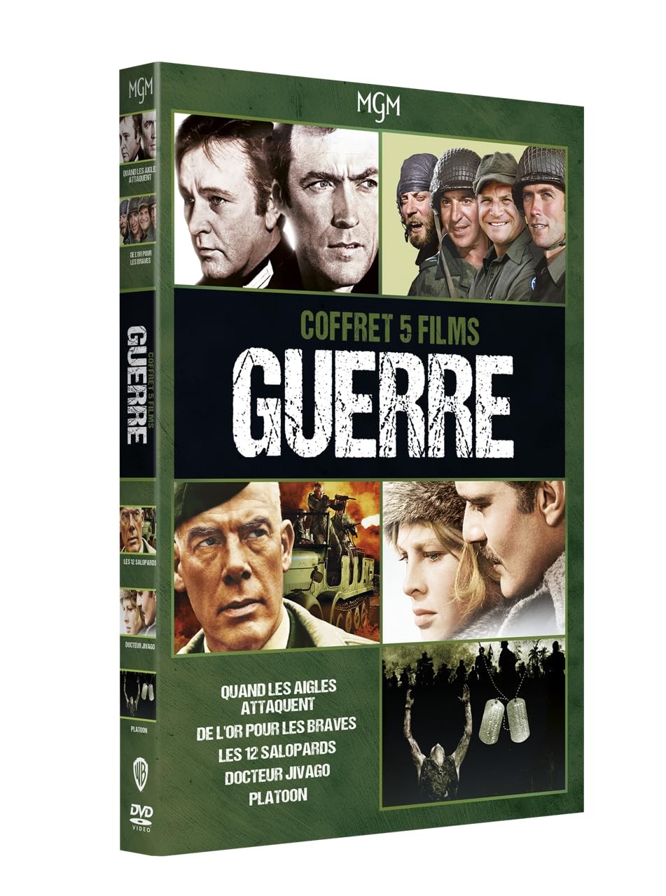 Mgm 100 ans - films de guerre - coffret 5 films (DVD) Clint Eastwood
