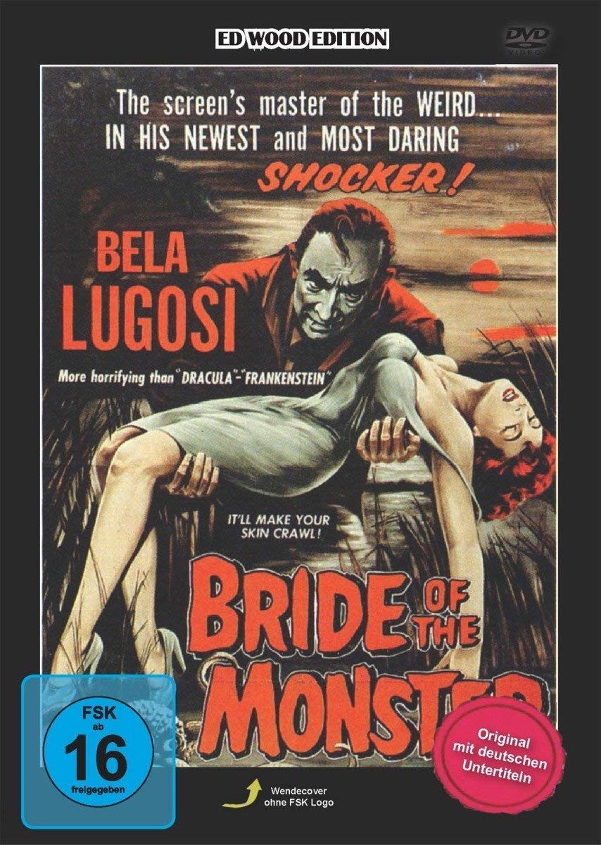 Ed Wood - Bride Of The Monster (DVD) Bela Lugosi Tor Johnson Ed Wood