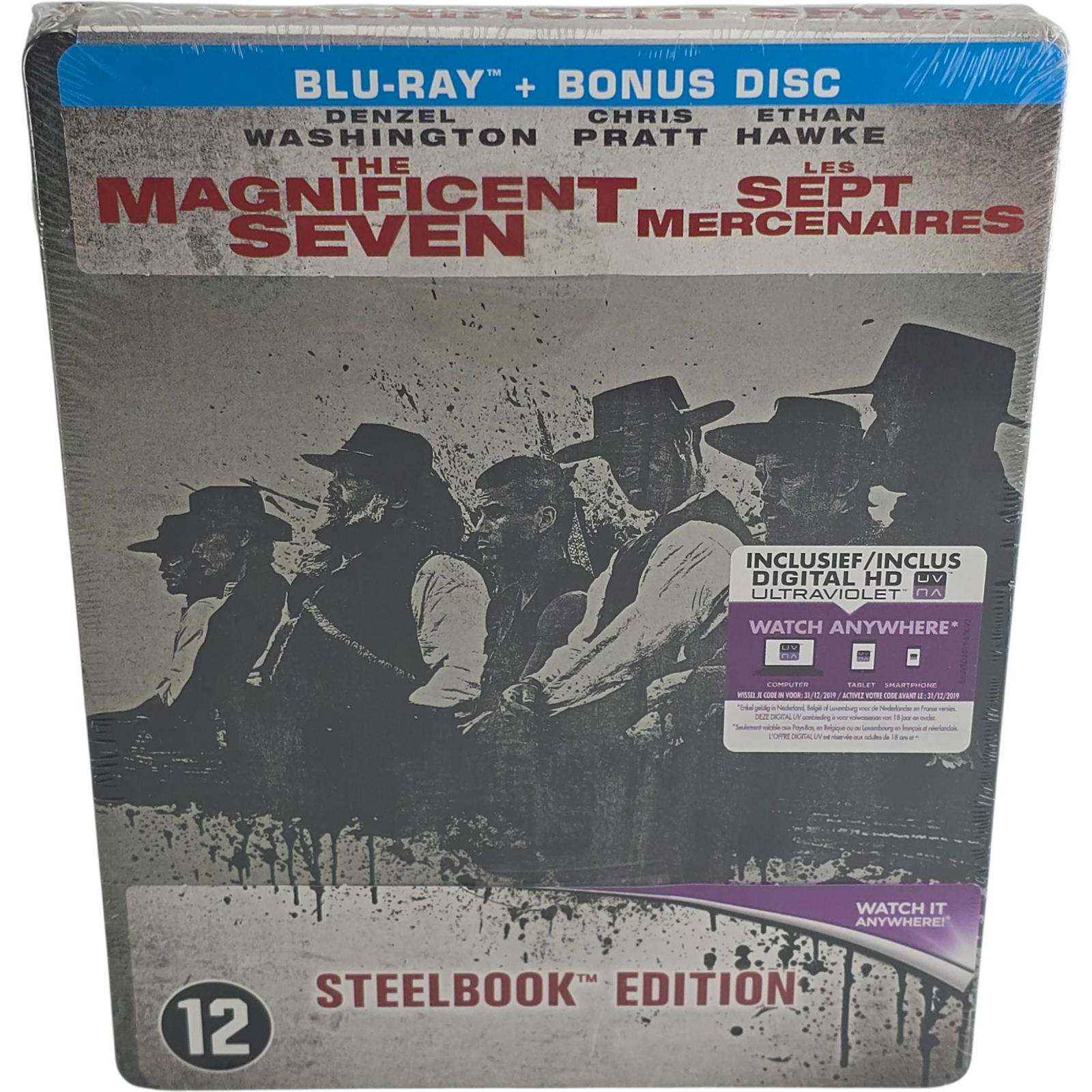 I 7 Mercenari Blu-ray +Bonus SteelBook Denzel Washington, Chris Pratt, Zona B
