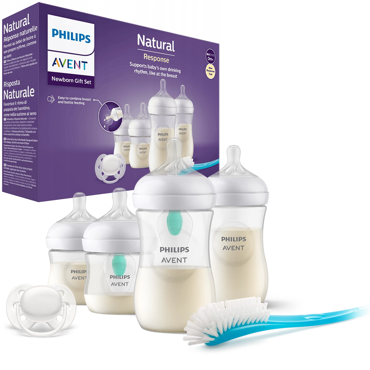 Set biberon Philips Avent SCD65711 Natural Response Anti Colic senza BPA