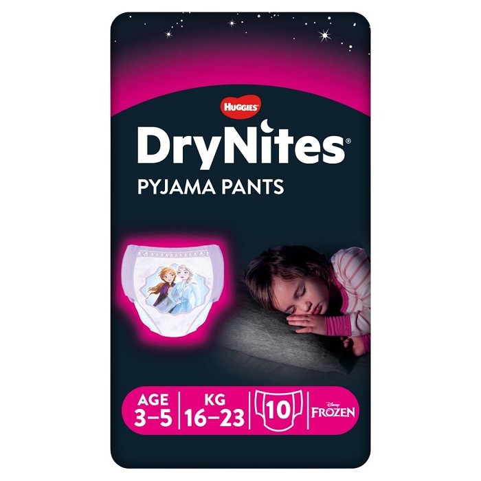Huggies DryNites Girl 3-5 anni Mutandine Assorbenti Notte 16-23 kg Confezione da
