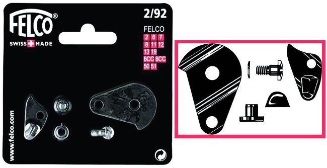 RIC-FELCO FORBICI KIT 2-6-7-8-11-12-13 ART. 2/92