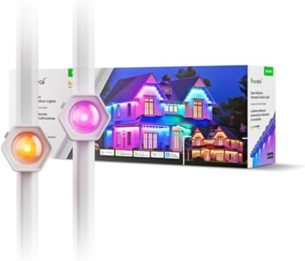 Nanoleaf Smart RGBICW Outdoor Wall Lights Starter pack (15 m), multicolore e bia