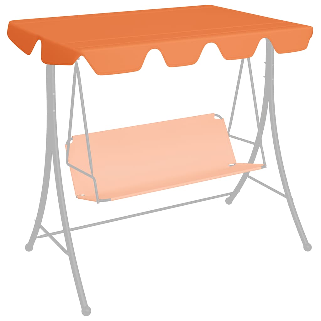 vidaXL Baldacchino per Dondolo Giardino Arancione 188/168x145/110 cm