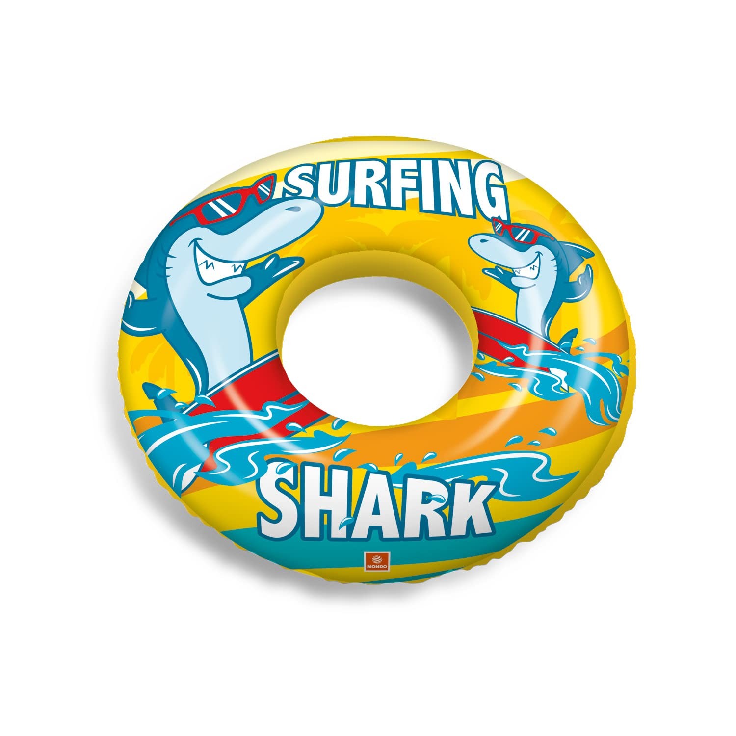 Mondo Toys – Surfing Shark - Kinder Aufblasbare Wasserspielzeuge SWIM RING SURFI