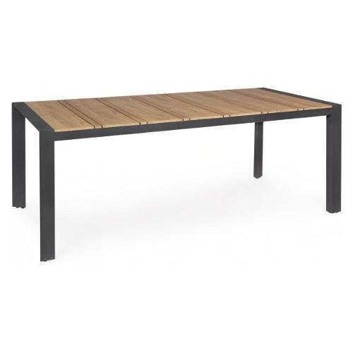 Yes Everyday Tavolo Giardino Elias Fisso Rettangolare 198x100x74 Teak/Antracite
