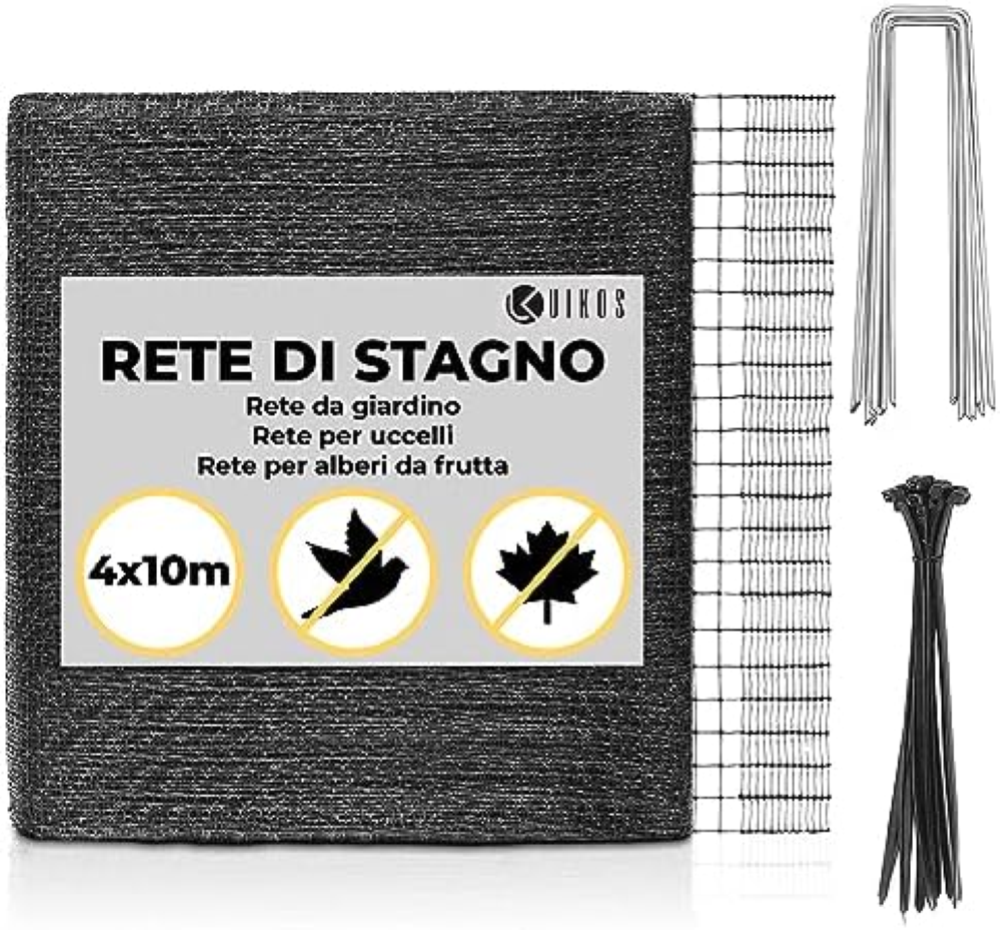 Rete ombreggiante 10x4m I Rete Anti Piccioni I Rete Antigrandine per Orto I Rete