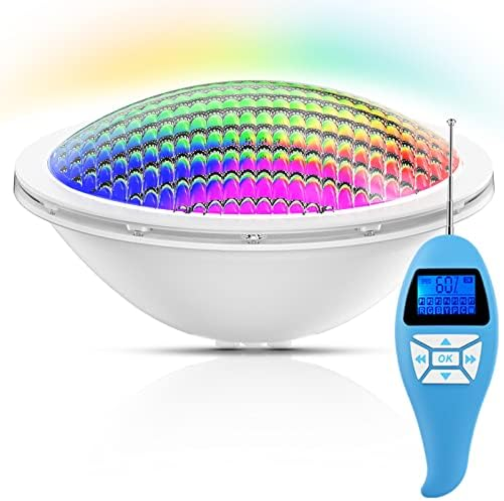 LyLmLe Led Piscina PAR56, 20W Luci LED Sommergibile PAR56 Multicolore RGB Lampad