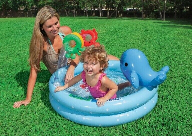 PISCINA PISCINE FUORI TERRA GONFIABILE BABY DELFINO INTEX 57400 BAMBINI 90 X 53