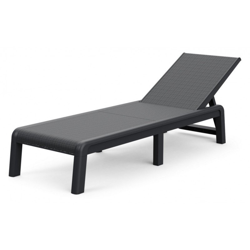 LETTINO PRENDISOLE KETER MALLORCA GRAPHITE SDRAIO SUNLOUNGER 188X58XH29 CM (3980