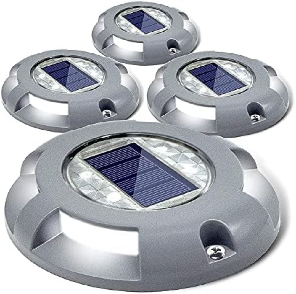 Siedinlar Solar Deck Lights Vialetto Dock Luce LED Solar Powered Outdoor Segnali